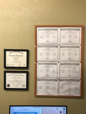 5+ years of experience. Many certifications. Plenty of references!