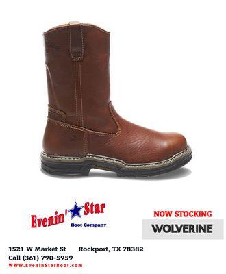 Now stocking Wolverine Work Boots