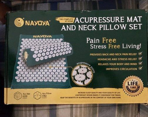 Nayoya Acupressure mat and neck pillow set