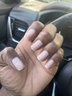 My regular manicure that cost $25 dollars!!!!