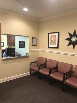 Dr. Fox's office waiting room