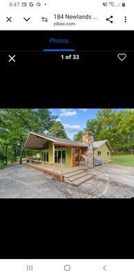 Great views of the White River, from your covered porch!