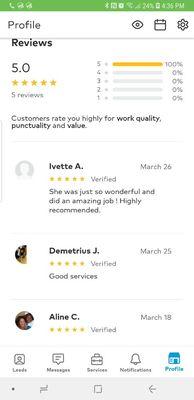 Thumbtack reviews