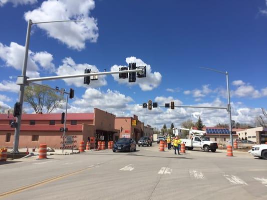 2016- Intersection installation in Ignacio, Colorado