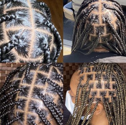 #knotlessboxbraids