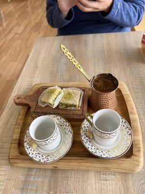 Turkish Coffee & Baklava