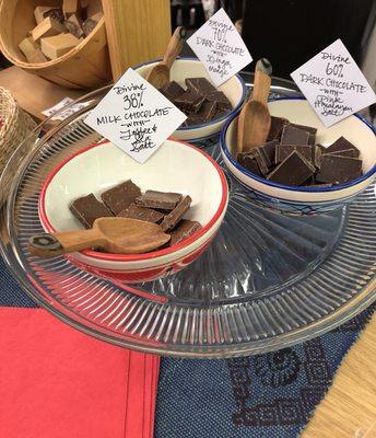 Tasting three yummy Fair Trade chocolates and learning what makes this cocoa product so special.