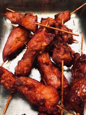 Chicken on the sticks