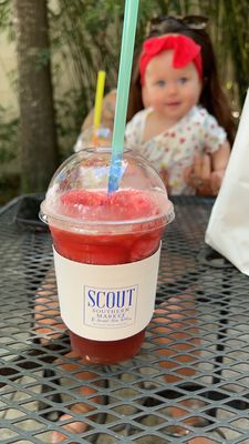 Raspberry Sweet Tea Float