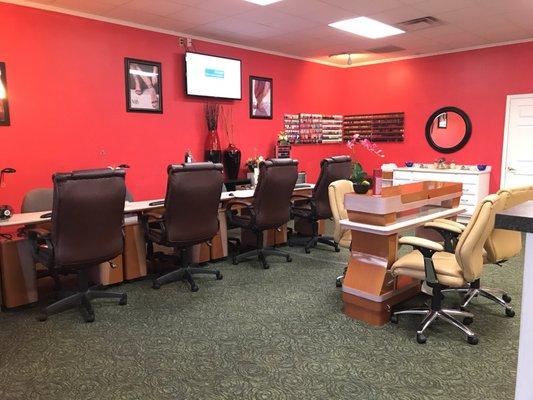 Room for you and your friends to get your nails done!