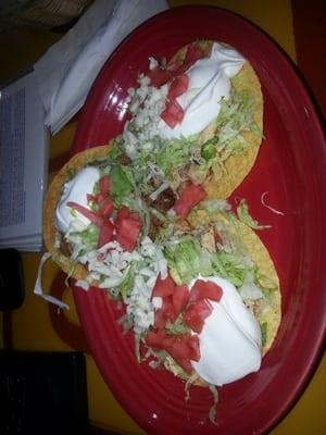 Tostadas with to much sour cream