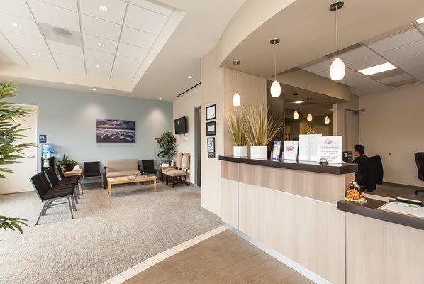 Front desk and lobby area