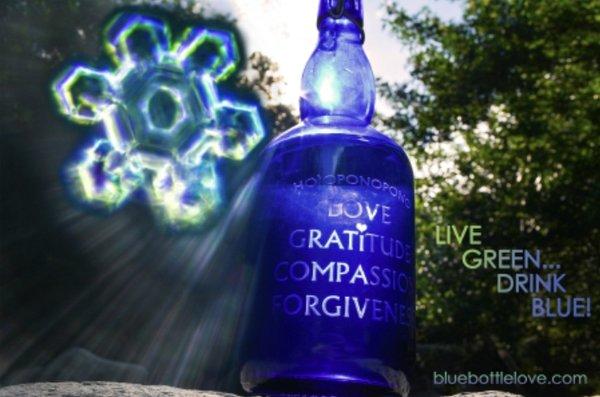 Blue Love Bottles