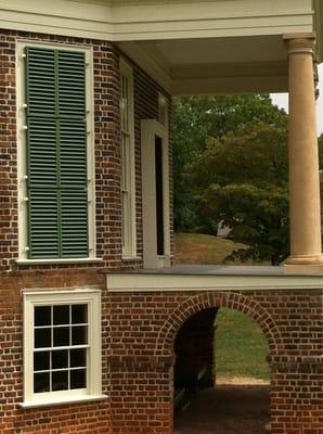 Back of Jefferson's vacation home