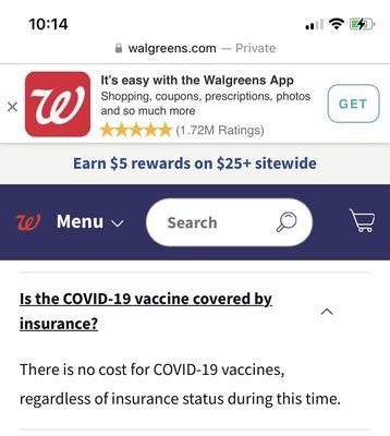 Walgreens policy