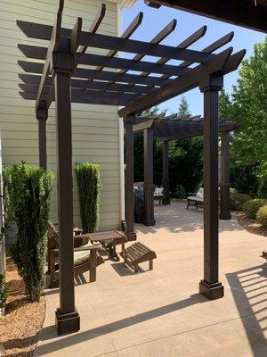 Cedar pergolas!