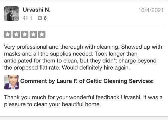 Another great review Yelp took down.