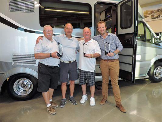 We received the Diamond Award for being the #1 Dealer from Leisure Travel Vans.