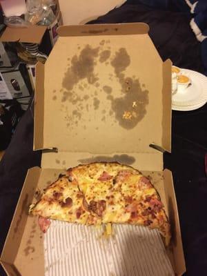 Shitty looking pizza as its on the box