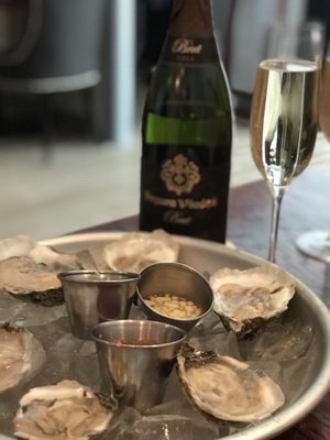 All you can eat oysters and bubbly