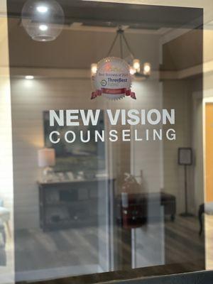 Entrance in New Vision Counseling waiting room