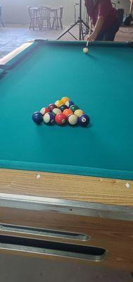 Pool room with tournaments weekly