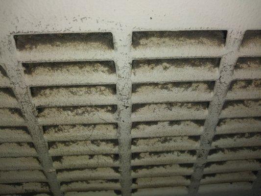 Vent is not cleaned