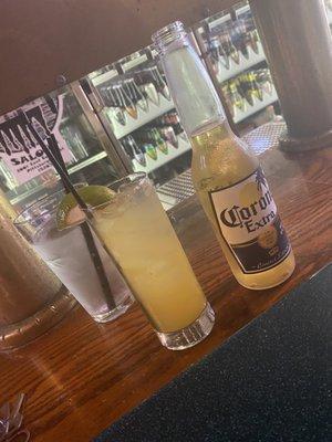 Tequila & Pineapple Juice and Corona