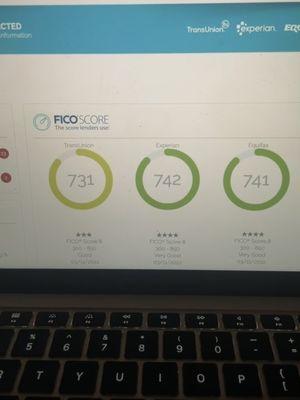 This client started in November and with a zero Fico score!