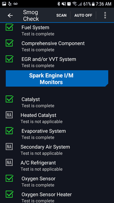 Ready for CA Emissions Check.