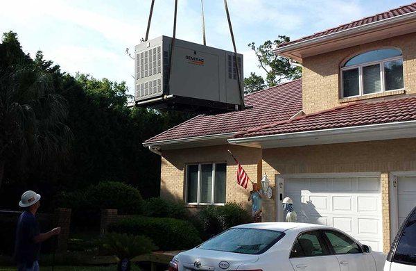 Generator installation.