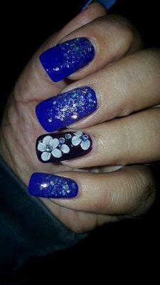 Love my nails thank you Kim....beautiful royal blue ..