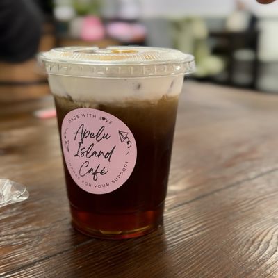 Salted caramel cheesecake cold brew