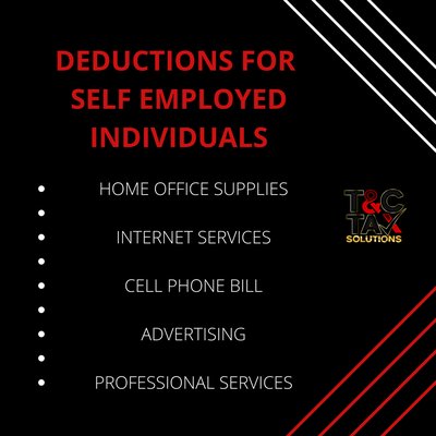 If you are self employed, make sure you are receiving all of your deductions and credits. Contact us to assist you!