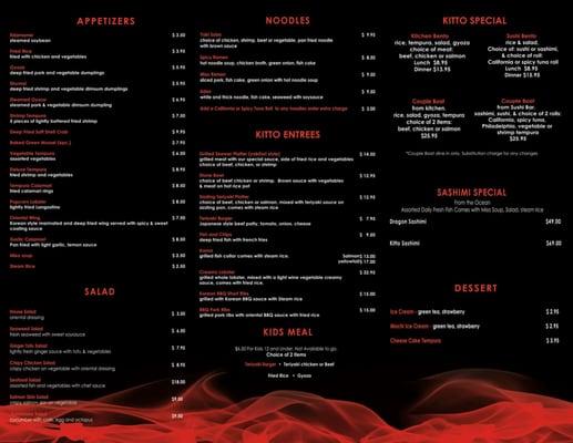 Togo Menu Print & Design