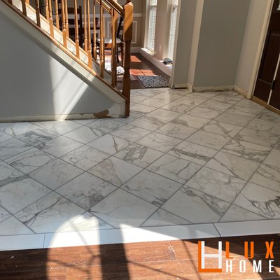 Marble flooring instal