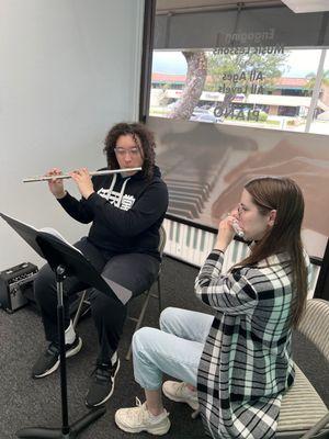 Taking flute lessons