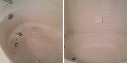 Bath tub before and after