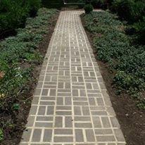 Brick walkway after repair - May 2016