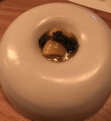 Banana Foster with caviar