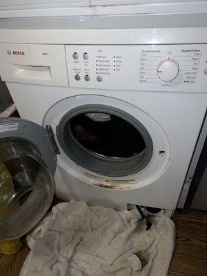 Bosch washer not draining .