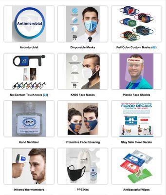 PPE for businesses and schools (masks, sanitizer, face shields)
 https://www.iaspromotes.com/10063-c-covid-19-ppe.htm