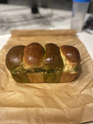 Matcha milk bread