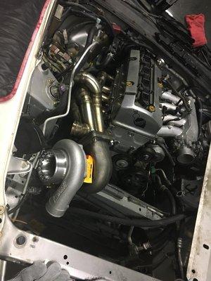 Honda S2k: New mounts, twin disk clutch, turbo kit install... Still in progress.