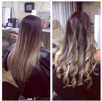 Ombre highlights by Kathy!