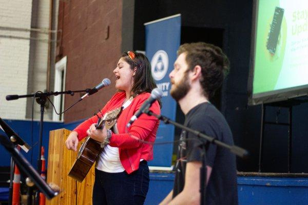 Worship at Trinity Cambridge Church includes hymns and a selection of contemporary songs