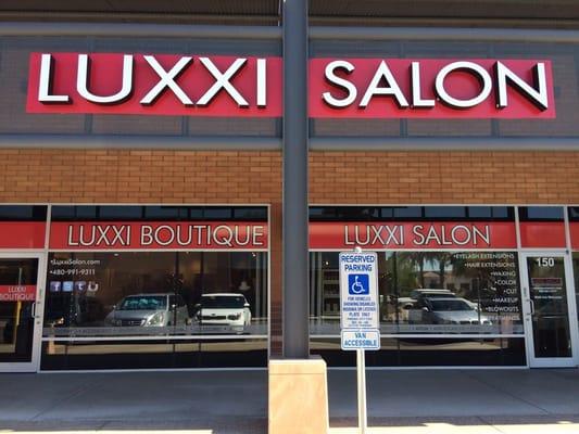 Luxxi boutique inside the luxxi salon!