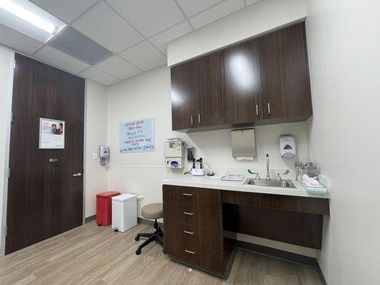 Plenty of clean and well organized exam rooms.