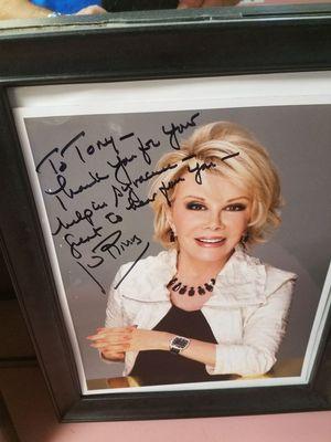 Had the pleasure of doing the late Joan Rivers hair on her visits to Syracuse