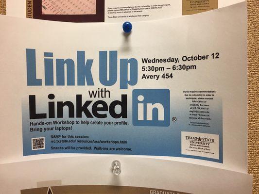 Upcoming LinkedIn event